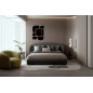 Lit design en cuir de luxe LUXO, avec sommier à lattes offert, noir, 140x200 Lit design en cuir de luxe LUXO, avec sommier à lattes offert, noir, 140x200