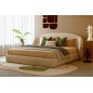 Lit design en cuir de luxe LUXO, avec sommier à lattes offert, beige, 160x200 Lit design en cuir de luxe LUXO, avec sommier à lattes offert, beige, 160x200