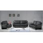 Fauteuil 1 place en cuir LUXE italien MARINI, noir Fauteuil 1 place en cuir LUXE italien MARINI, noir