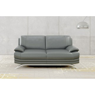 Canapé 3 places en cuir LUXE italien MARINI, gris foncé