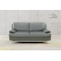 Canapé 3 places en cuir LUXE italien MARINI, gris foncé
