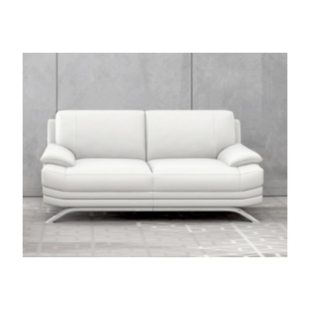 Canapé 3 places en cuir LUXE italien MARINI, blanc