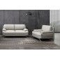 Canapé 2 places en cuir LUXE italien MARINI, gris clair Canapé 2 places en cuir LUXE italien MARINI, gris clair