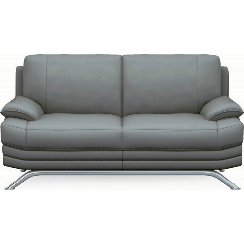 Canapé 2 places en cuir LUXE italien MARINI, gris foncé Canapé 2 places en cuir LUXE italien MARINI, gris foncé