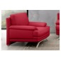 Fauteuil 1 place en cuir LUXE italien MARINI, rouge Fauteuil 1 place en cuir LUXE italien MARINI, rouge