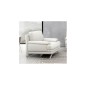 Fauteuil 1 place en cuir LUXE italien MARINI, blanc Fauteuil 1 place en cuir LUXE italien MARINI, blanc