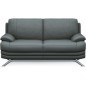 Ensemble de 2 canapés 3+2 : Canapé 3 places + canapé 2 places, en cuir LUXE italien MARINI, gris foncé Ensemble de 2 canapés 3+2 : Canapé 3 places + canapé 2 places, en cuir LUXE italien MARINI, gris foncé
