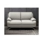 Ensemble de 2 canapés 3+2 : Canapé 3 places + canapé 2 places, en cuir LUXE italien MARINI, gris clair Ensemble de 2 canapés 3+2 : Canapé 3 places + canapé 2 places, en cuir LUXE italien MARINI, gris clair