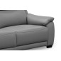 Canapé 2 places en 100% tout cuir épais luxe italien, gris foncé. BERELI Canapé 2 places en 100% tout cuir épais luxe italien, gris foncé. BERELI