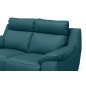 Canapé 2 places en 100% tout cuir épais luxe italien, turquoise. BERELI Canapé 2 places en 100% tout cuir épais luxe italien, turquoise. BERELI