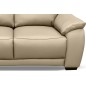 Canapé 2 places en 100% tout cuir épais luxe italien, beige. BERELI Canapé 2 places en 100% tout cuir épais luxe italien, beige. BERELI