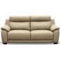 Canapé 3 places en 100% tout cuir épais luxe italien, beige. BERELI Canapé 3 places en 100% tout cuir épais luxe italien, beige. BERELI