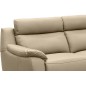 Canapé 3 places en 100% tout cuir épais luxe italien, beige. BERELI Canapé 3 places en 100% tout cuir épais luxe italien, beige. BERELI