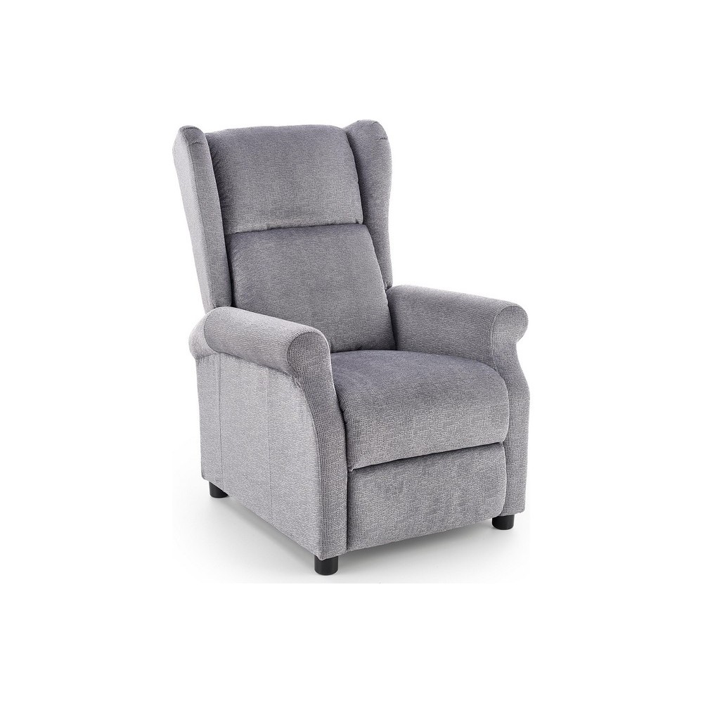 Fauteuil relax manuel, tissu gris de qualité, AGNELO Fauteuil relax manuel, tissu gris de qualité, AGNELO