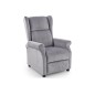 Fauteuil relax manuel, tissu gris de qualité, AGNELO Fauteuil relax manuel, tissu gris de qualité, AGNELO