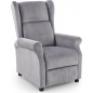 Fauteuil relax manuel, tissu gris de qualité, AGNELO Fauteuil relax manuel, tissu gris de qualité, AGNELO