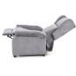 Fauteuil relax manuel, tissu gris de qualité, AGNELO Fauteuil relax manuel, tissu gris de qualité, AGNELO