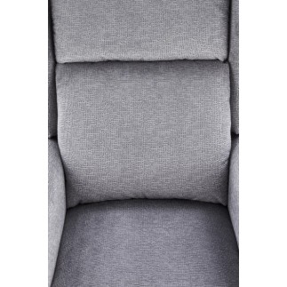 Fauteuil relax manuel, tissu gris de qualité, AGNELO