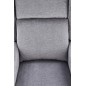 Fauteuil relax manuel, tissu gris de qualité, AGNELO Fauteuil relax manuel, tissu gris de qualité, AGNELO