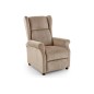 Fauteuil relax manuel, tissu gris de qualité, AGNELO, Beige Fauteuil relax manuel, tissu gris de qualité, AGNELO, Beige