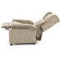 Fauteuil relax manuel, tissu gris de qualité, AGNELO, Beige Fauteuil relax manuel, tissu gris de qualité, AGNELO, Beige