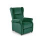 Fauteuil relax manuel, velours vert de qualité, AGNELO 2, Fauteuil 1 place Fauteuil relax manuel, velours vert de qualité, AGNELO 2, Fauteuil 1 place