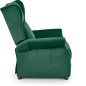 Fauteuil relax manuel, velours vert de qualité, AGNELO 2, Fauteuil 1 place Fauteuil relax manuel, velours vert de qualité, AGNELO 2, Fauteuil 1 place