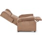 Fauteuil relax manuel, velours beige de qualité, AGNELO 2, Fauteuil 1 place Fauteuil relax manuel, velours beige de qualité, AGNELO 2, Fauteuil 1 place