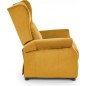 Fauteuil relax manuel, velours moutarde de qualité, AGNELO 2, Fauteuil 1 place Fauteuil relax manuel, velours moutarde de qualité, AGNELO 2, Fauteuil 1 place