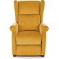 Fauteuil relax manuel, velours moutarde de qualité, AGNELO 2, Fauteuil 1 place Fauteuil relax manuel, velours moutarde de qualité, AGNELO 2, Fauteuil 1 place