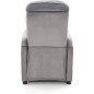 Fauteuil relax manuel, velours gris de qualité, FELLINI 2, Fauteuil 1 place Fauteuil relax manuel, velours gris de qualité, FELLINI 2, Fauteuil 1 place