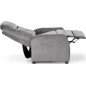 Fauteuil relax manuel, velours gris de qualité, FELLINI 2, Fauteuil 1 place Fauteuil relax manuel, velours gris de qualité, FELLINI 2, Fauteuil 1 place