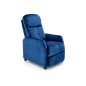 Fauteuil relax manuel, velours bleu de qualité, FELLINI 2, Fauteuil 1 place Fauteuil relax manuel, velours bleu de qualité, FELLINI 2, Fauteuil 1 place