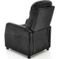 Fauteuil relax manuel, velours noir de qualité, FELLINI 2, Fauteuil 1 place Fauteuil relax manuel, velours noir de qualité, FELLINI 2, Fauteuil 1 place