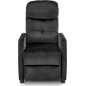 Fauteuil relax manuel, velours noir de qualité, FELLINI 2, Fauteuil 1 place Fauteuil relax manuel, velours noir de qualité, FELLINI 2, Fauteuil 1 place