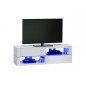 Meuble TV design laqué blanc ultra brillant, VISION Meuble TV design laqué blanc ultra brillant, VISION