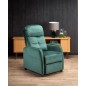Fauteuil relax manuel, velours vert de qualité, FELLINI 2, Fauteuil 1 place Fauteuil relax manuel, velours vert de qualité, FELLINI 2, Fauteuil 1 place