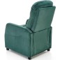 Fauteuil relax manuel, velours vert de qualité, FELLINI 2, Fauteuil 1 place Fauteuil relax manuel, velours vert de qualité, FELLINI 2, Fauteuil 1 place