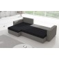 Canapé d'angle convertible en tissu, rangement, rouge/noir, angle gauche (vu de face), LIMA, 4 places Canapé d'angle convertible en tissu, rangement, rouge/noir, angle gauche (vu de face), LIMA, 4 places