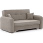 Joli canapé convertible avec rangement en tissu beige, LAURENT, 2 places Joli canapé convertible avec rangement en tissu beige, LAURENT, 2 places