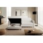 Canapé d'angle convertible - en tissu, avec rangement, blanc, angle gauche, GOVIA, 3 places Canapé d'angle convertible - en tissu, avec rangement, blanc, angle gauche, GOVIA, 3 places