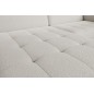 Canapé d'angle convertible en tissu, avec rangement, blanc, angle droit, GOVIA, 3 places Canapé d'angle convertible en tissu, avec rangement, blanc, angle droit, GOVIA, 3 places