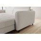 Canapé d'angle convertible en tissu, avec rangement, blanc, angle droit, GOVIA, 3 places Canapé d'angle convertible en tissu, avec rangement, blanc, angle droit, GOVIA, 3 places