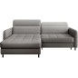 Canapé d'angle convertible - en tissu, avec rangement, gris, angle gauche, GOVIA, 3 places Canapé d'angle convertible - en tissu, avec rangement, gris, angle gauche, GOVIA, 3 places