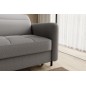 Canapé d'angle convertible - en tissu, avec rangement, gris, angle gauche, GOVIA, 3 places Canapé d'angle convertible - en tissu, avec rangement, gris, angle gauche, GOVIA, 3 places