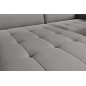 Canapé d'angle convertible - en tissu, avec rangement, gris, angle gauche, GOVIA, 3 places Canapé d'angle convertible - en tissu, avec rangement, gris, angle gauche, GOVIA, 3 places