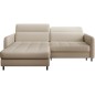 Canapé d'angle convertible - en tissu, avec rangement, beige, angle gauche, GOVIA, 3 places Canapé d'angle convertible - en tissu, avec rangement, beige, angle gauche, GOVIA, 3 places