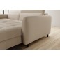 Canapé d'angle convertible en tissu, avec rangement, beige, angle droit, GOVIA, 3 places Canapé d'angle convertible en tissu, avec rangement, beige, angle droit, GOVIA, 3 places