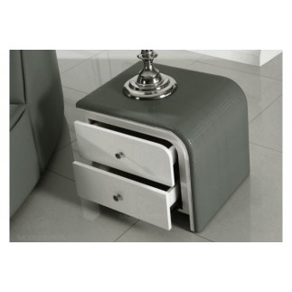 Chevet de qualité supérieure BERY, gris foncé