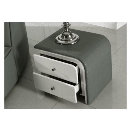 Chevet de qualité supérieure BERY, gris foncé
